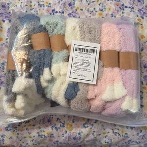 Cozy Multicolor Fuzzy Socks Set